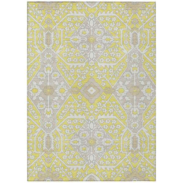 HomeRoots 5' Bright Floral Washable Area Rug for Indoor and Outdoor Use - Durable, Stylish, and Easy to Clean 10' X 14' 590111