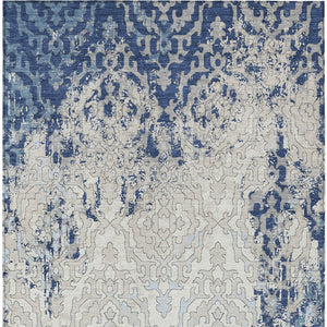 Homeroots 3' Artichoke Green And Beige Medallion Washable Area Rug For Indoor And Outdoor Spaces, Durable Design 10' X 14' Polyester 590123