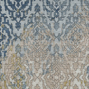 Homeroots 3' Artichoke Green And Beige Medallion Washable Area Rug For Indoor And Outdoor Spaces, Durable Design 10' X 14' Polyester 590129