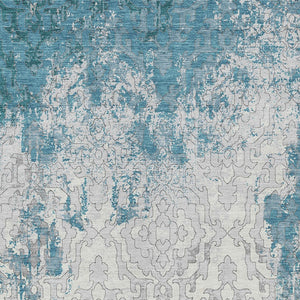 Homeroots 3' Artichoke Green And Beige Medallion Washable Area Rug For Indoor And Outdoor Spaces, Durable Design 10' X 14' Polyester 590135