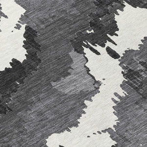 Homeroots 3' Stylish Beige Brown And Ivory Abstract Washable Area Rug For Indoor And Outdoor Spaces 8' Round Polyester 590144