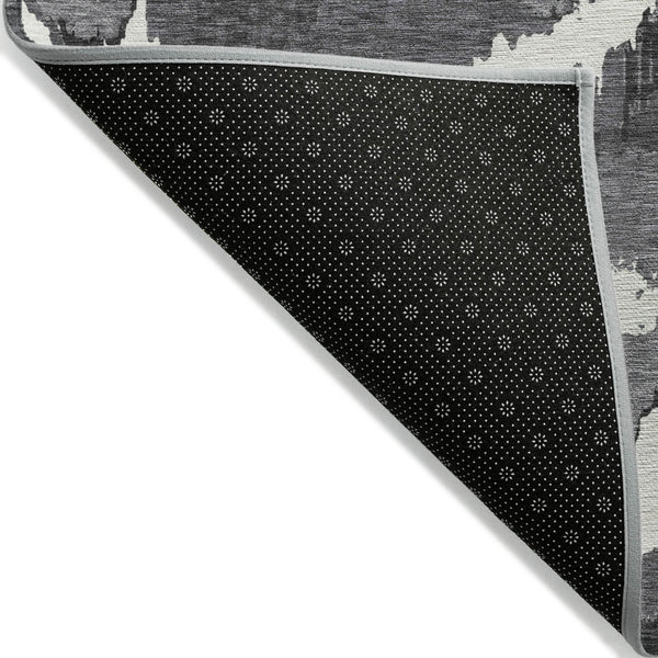 Homeroots 3' Stylish Beige Brown And Ivory Abstract Washable Area Rug For Indoor And Outdoor Spaces 10' X 14' Polyester 590147