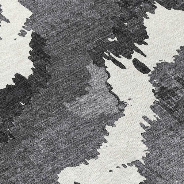 Homeroots 3' Stylish Beige Brown And Ivory Abstract Washable Area Rug For Indoor And Outdoor Spaces 10' X 14' Polyester 590147