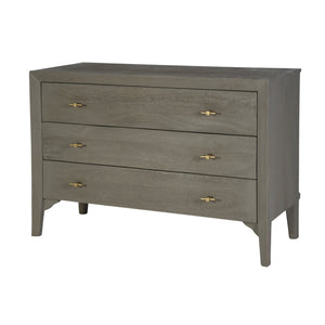 Butler Specialty Company Coastal 3-drawer Dresser In Gray - 46" Mango Wood Storage Solution Gray Mango Wood 5901496-butler
