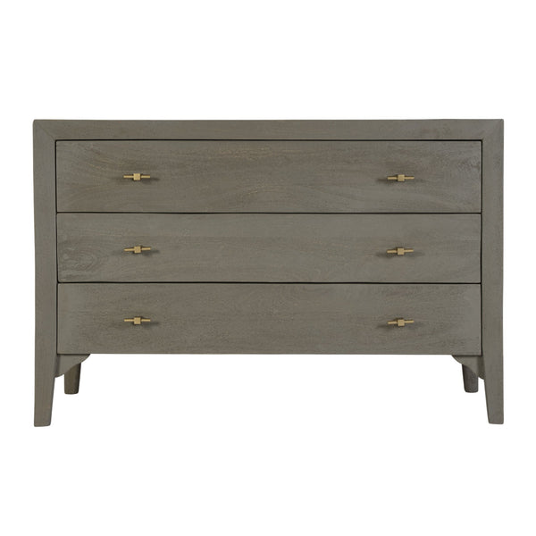Butler Specialty Company Coastal 3-drawer Dresser In Gray - 46" Mango Wood Storage Solution Gray Mango Wood 5901496-butler