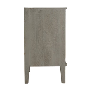 Butler Specialty Company Coastal 3-drawer Dresser In Gray - 46" Mango Wood Storage Solution Gray Mango Wood 5901496-butler