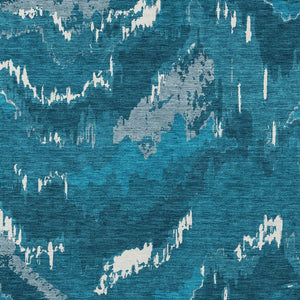 Homeroots 3' Stylish Beige Brown And Ivory Abstract Washable Area Rug For Indoor And Outdoor Spaces 3' X 5' Polyester 590190