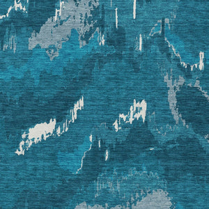 Homeroots 3' Stylish Beige Brown And Ivory Abstract Washable Area Rug For Indoor And Outdoor Spaces 10' X 14' Polyester 590195