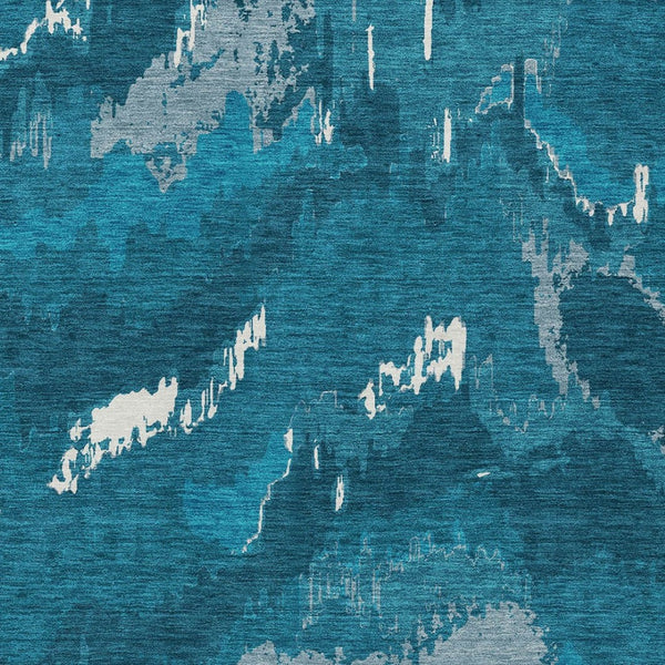 Homeroots 3' Stylish Beige Brown And Ivory Abstract Washable Area Rug For Indoor And Outdoor Spaces 10' X 14' Polyester 590195