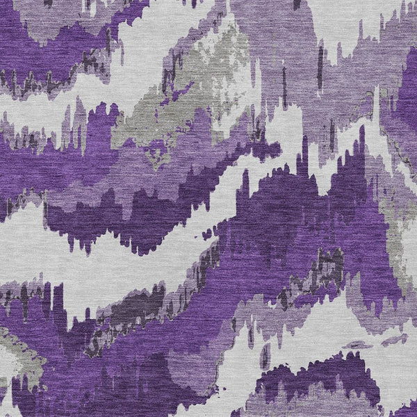 Homeroots 3' Stylish Beige Brown And Ivory Abstract Washable Area Rug For Indoor And Outdoor Spaces 3' X 5' Polyester 590202