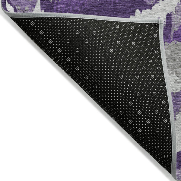 Homeroots 3' Stylish Beige Brown And Ivory Abstract Washable Area Rug For Indoor And Outdoor Spaces 9' X 12' Polyester 590206