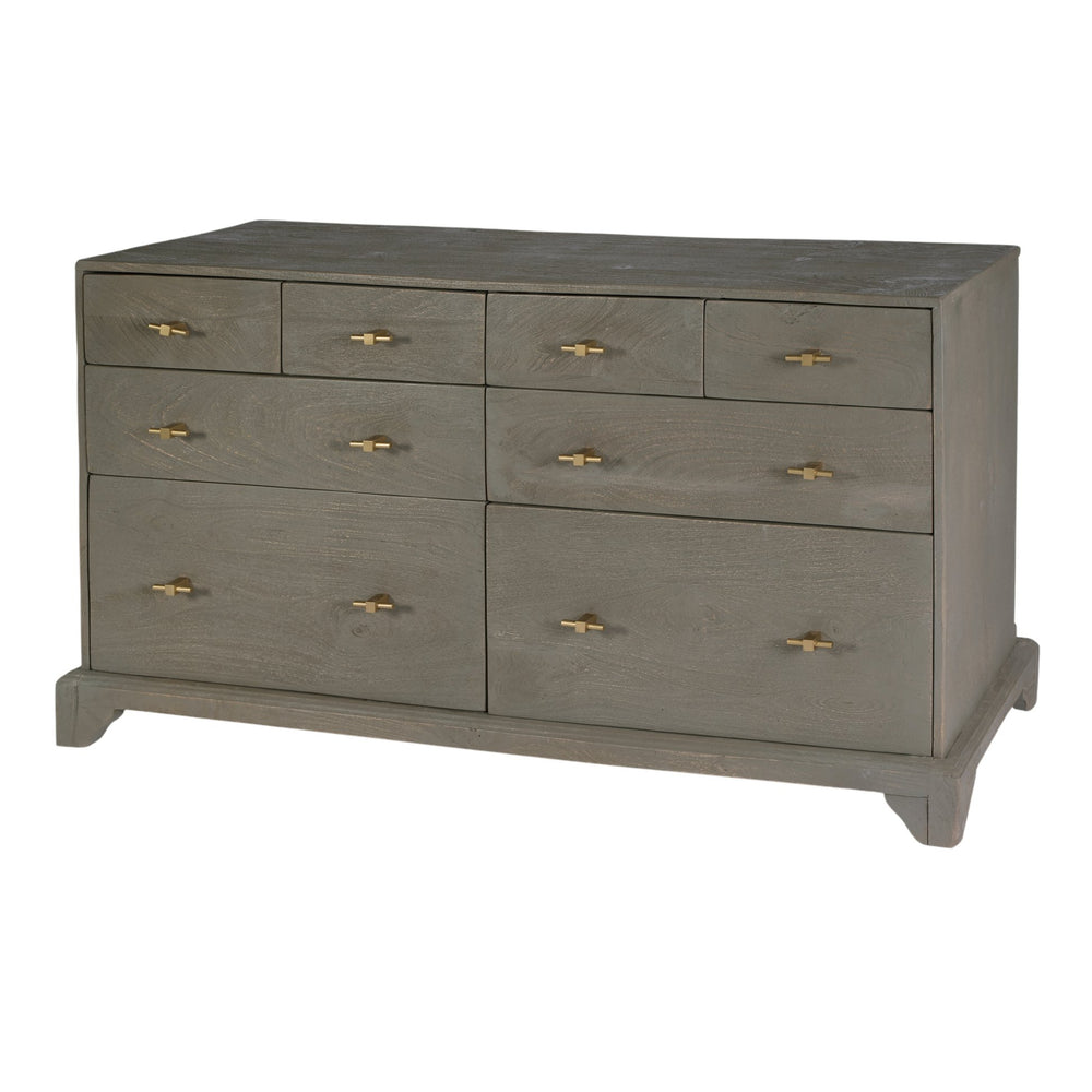 Butler 55" Coastal Charm Mango Wood 8-Drawer Dresser – Stylish Storage for Any Bedroom Space