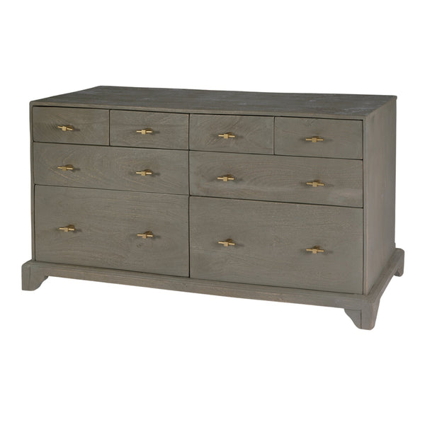 Butler 55" Coastal Charm Mango Wood 8-Drawer Dresser – Stylish Storage for Any Bedroom Space