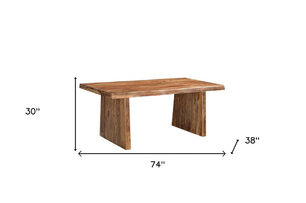 HomeRoots Six Piece Solid Wood Dining Set with Extendable Table & Comfortable Ladder-Back Chairs for Families 590263