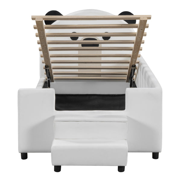 HomeRoots White Tufted Day Bed - Elegant Upholstered Twin Bed for Stylish Living Rooms, Guest Rooms & Offices 590321