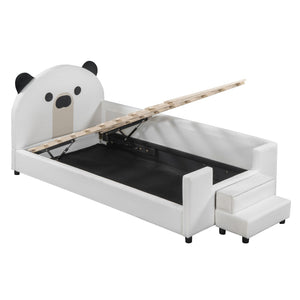 HomeRoots White Tufted Day Bed - Elegant Upholstered Twin Bed for Stylish Living Rooms, Guest Rooms & Offices 590321