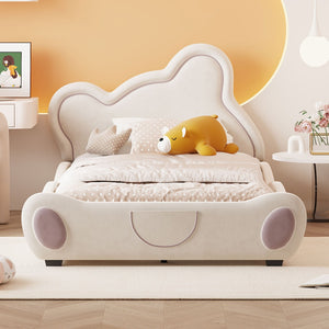HomeRoots Pink Tufted Upholstered Twin Bed Frame - Elegant Comfort for Cozy Bedrooms & Stylish Guest Spaces 590329