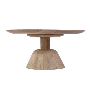 Butler Specialty Company 30" Round Mango Wood Pedestal Coffee Table – Rustic Charm & Modern Design Natural Mango Wood 5903312-butler