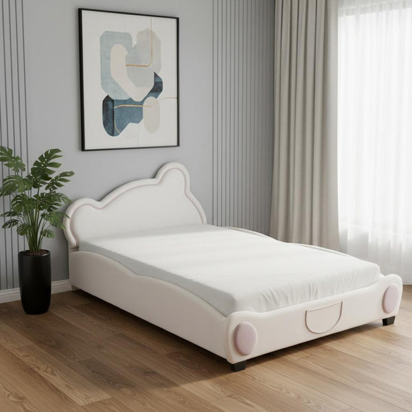 HomeRoots Pink Tufted Upholstered Full Bed Frame – Elegant Contemporary Glam Design for Stylish Comfort & Support 590331