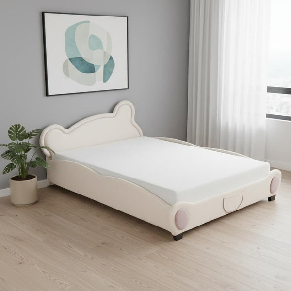 HomeRoots Pink Tufted Upholstered Queen Bed Frame – Elegant Design with Cozy Comfort for a Serene Bedroom Retreat 590333