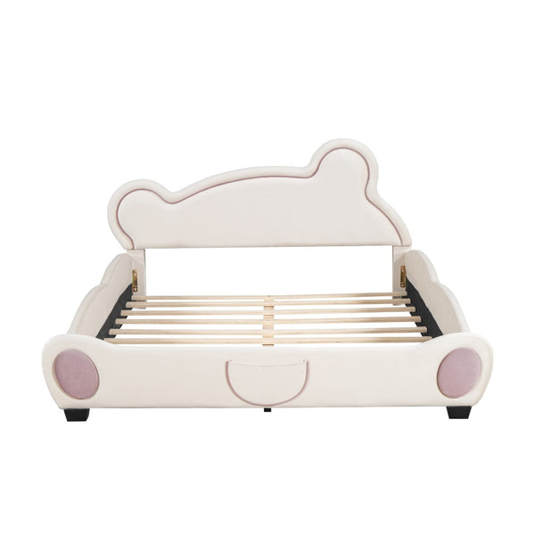 HomeRoots Pink Tufted Upholstered Queen Bed Frame – Elegant Design with Cozy Comfort for a Serene Bedroom Retreat 590333