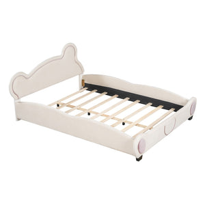 HomeRoots Pink Tufted Upholstered Queen Bed Frame – Elegant Design with Cozy Comfort for a Serene Bedroom Retreat 590333