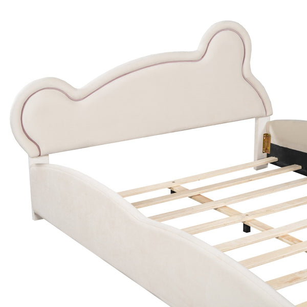 HomeRoots Pink Tufted Upholstered Queen Bed Frame – Elegant Design with Cozy Comfort for a Serene Bedroom Retreat 590333
