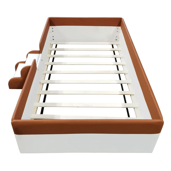 HomeRoots Brown Tufted Upholstered Full Daybed – Stylish, Versatile Seating & Sleeping Solution for Any Space 590348