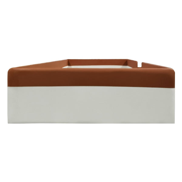 HomeRoots Brown Tufted Upholstered Full Daybed – Stylish, Versatile Seating & Sleeping Solution for Any Space 590348