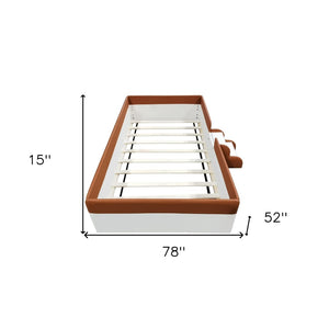 HomeRoots Brown Tufted Upholstered Full Daybed – Stylish, Versatile Seating & Sleeping Solution for Any Space 590348