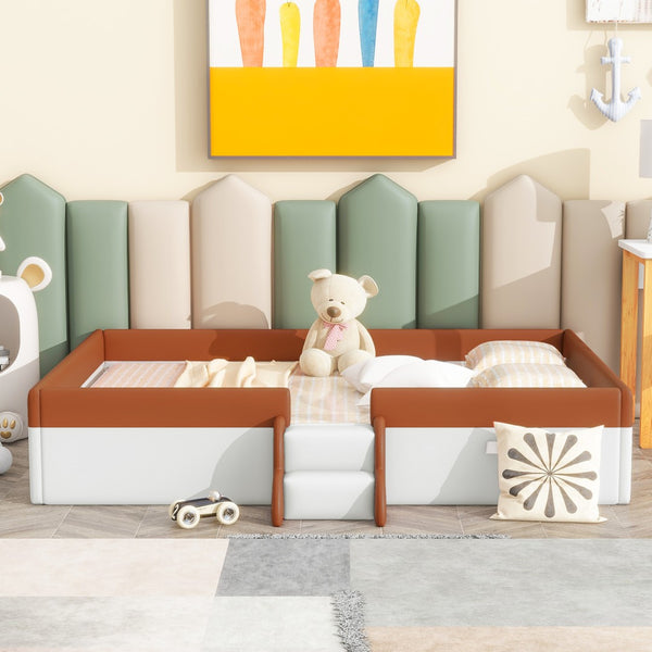 HomeRoots Brown Tufted Upholstered Queen Day Bed - Versatile Comfort for Seating and Sleeping in Style 590349