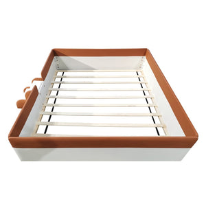 HomeRoots Brown Tufted Upholstered King Day Bed - Versatile Design for Comfort, Style, and Durability in Any Space 590350