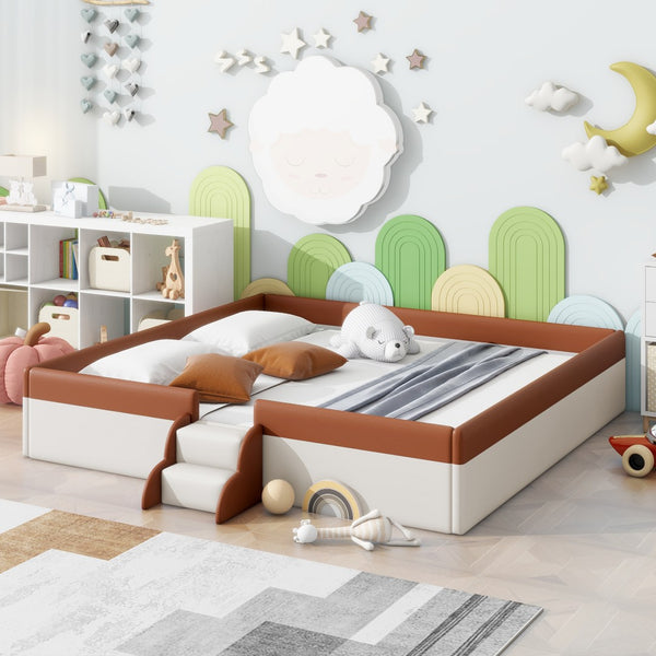HomeRoots Brown Tufted Upholstered Queen Day Bed - Stylish, Versatile Comfort for Living Room, Guest Room & Office 590351