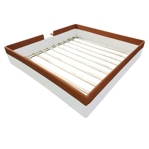 HomeRoots Brown Tufted Upholstered Queen Day Bed - Stylish, Versatile Comfort for Living Room, Guest Room & Office 590351