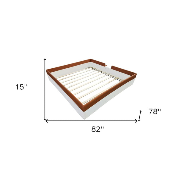 HomeRoots Brown Tufted Upholstered Queen Day Bed - Stylish, Versatile Comfort for Living Room, Guest Room & Office 590351