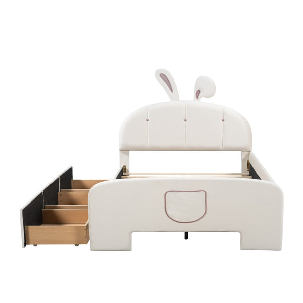 HomeRoots Beige Tufted Upholstered Full Bed Frame - Modern Design, Cozy Comfort & Sturdy Support for Sleepers 590408