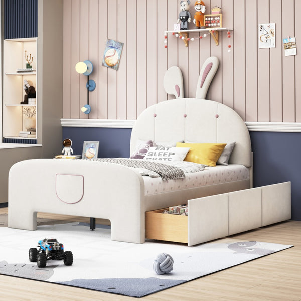 HomeRoots Beige Tufted Upholstered Full Bed Frame - Modern Design, Cozy Comfort & Sturdy Support for Sleepers 590408