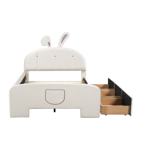 HomeRoots Beige Tufted Upholstered Full Bed Frame - Modern Design, Cozy Comfort & Sturdy Support for Sleepers 590408