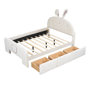 HomeRoots Beige Tufted Upholstered Full Bed Frame - Modern Design, Cozy Comfort & Sturdy Support for Sleepers 590408