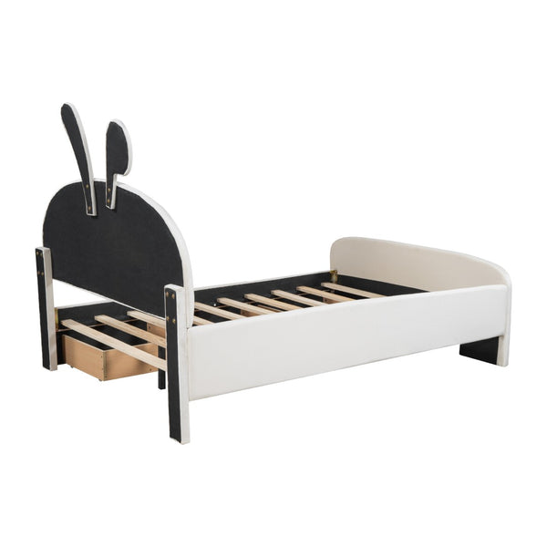 HomeRoots Beige Tufted Upholstered Full Bed Frame - Modern Design, Cozy Comfort & Sturdy Support for Sleepers 590408