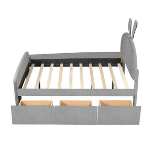 HomeRoots Gray Tufted Upholstered Full Bed Frame - Modern Design, Durable Support, Cozy Aesthetic for Your Bedroom 590409