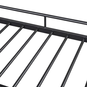 HomeRoots Black Metal Full Day Bed with Twin Trundle - Stylish Space-Saving Design for Versatile Living Spaces 590428