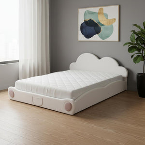HomeRoots Beige Tufted Upholstered Twin Bed Frame – Stylish Comfort, Durable Design, Perfect for Any Bedroom! 590470