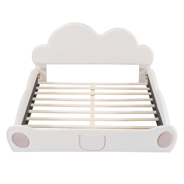HomeRoots Beige Tufted Upholstered Twin Bed Frame – Stylish Comfort, Durable Design, Perfect for Any Bedroom! 590470
