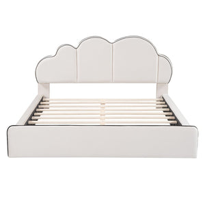 HomeRoots Beige Tufted Upholstered Twin Bed Frame - Elegant Comfort, Sturdy Design, No Box Spring Needed! 590472