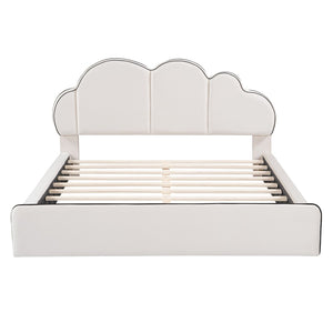 HomeRoots Beige Tufted Upholstered Twin Bed Frame - Elegant Comfort, Sturdy Design, No Box Spring Needed! 590472