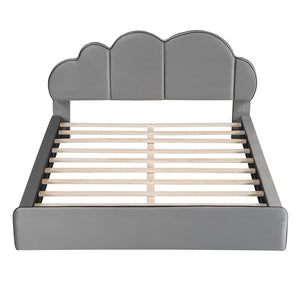HomeRoots Gray Tufted Upholstered Twin Bed Frame for Stylish Comfort, Durable Support, and Restful Sleep 590473