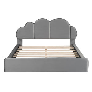 HomeRoots Gray Tufted Upholstered Twin Bed Frame for Stylish Comfort, Durable Support, and Restful Sleep 590473