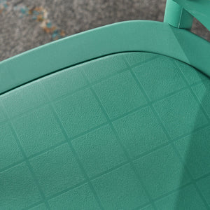 English Elm Christopher Knight Home® - DANISH Green Dining Chair Set of 2 – Durable Nylon Plastic Outdoor Patio Seats, Stylish Garden Flair 59050.00GRN