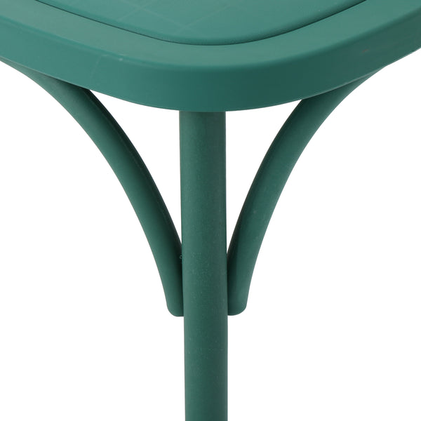 English Elm Christopher Knight Home® - DANISH Green Dining Chair Set of 2 – Durable Nylon Plastic Outdoor Patio Seats, Stylish Garden Flair 59050.00GRN